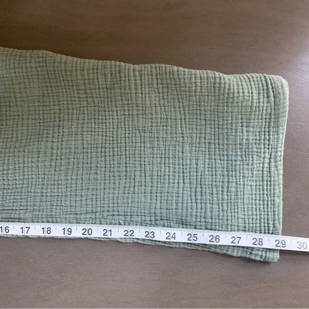 AERIE Pool To Party Wide Leg Gauzy Pants Green Size XL - Picture 14 of 14